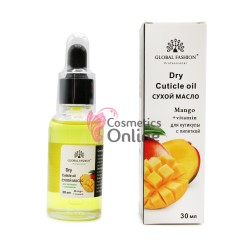 Ulei tratament pentru cuticule Global Fashion, cu pipeta, aromă de Mango, 30 ml, art 22309